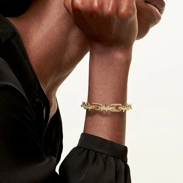 三吉彩花 愛用 ティファニー リンクブレスレットゴールド 73469910