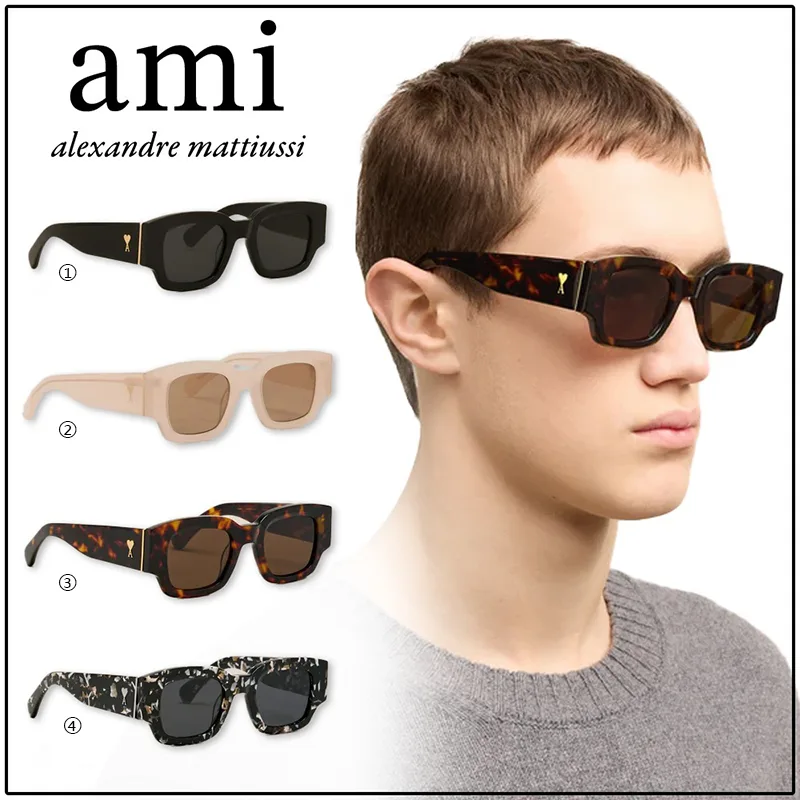 パロディアミ パリス AMI DE COEUR クラシカル サングラス パロディ 4色 ami0616