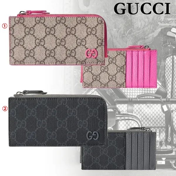 人気アイコン！即発送グッチ GGスプリームキャンバス GGディテール ジップカードケース795233