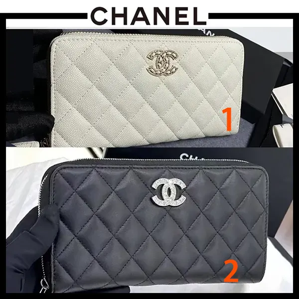上質デザインシャネル キラキラCCロゴ 長財布 偽物 AP4555-B12928-10601