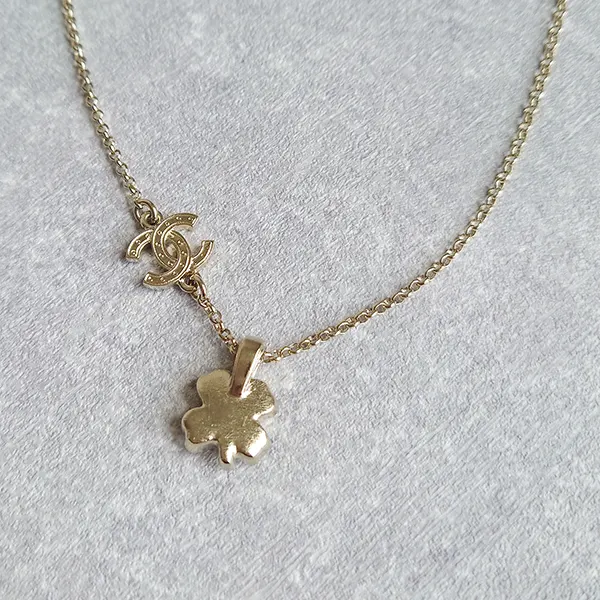 シャネル ビジュークローバーCCロゴロングネックレス ABF223 B19948