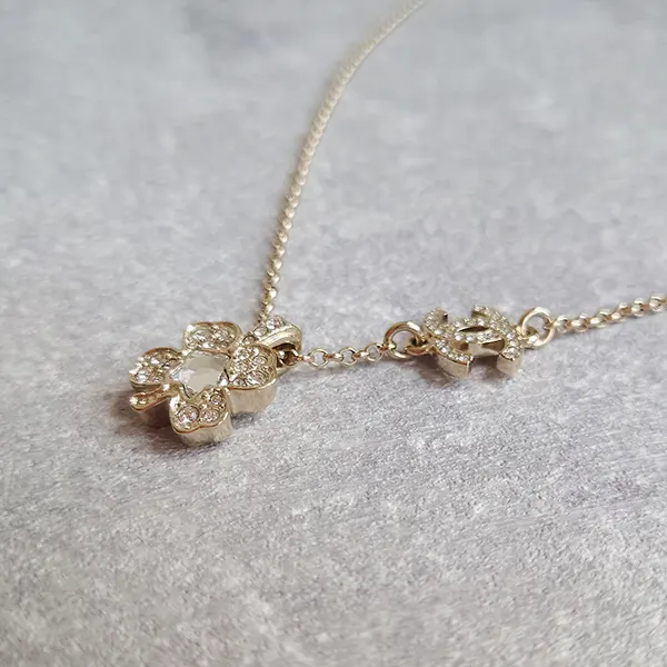 シャネル ビジュークローバーCCロゴロングネックレス ABF223 B19948