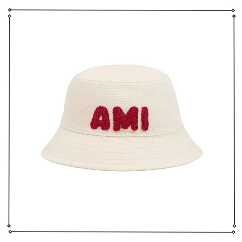 N級品アミ パリス パロディ ベージュボブパッチ バケットハット ami0601