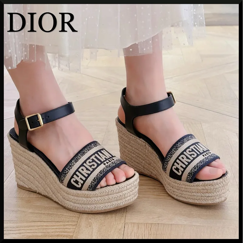 即発送ディオール 偽物★Dway ウェッジサンダル 厚底 KDO398ECJ_S24N