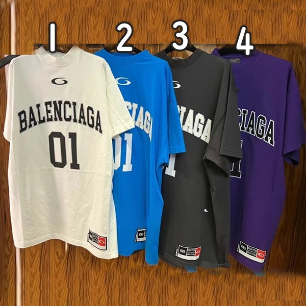 バレンシアガ コピー バスケットボールシリーズ  オーバーサイズ Tシャツ オフホワイト NO1 4色 25061302