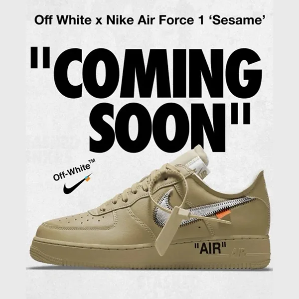 オフホワイト ナイキ エアフォース 1 コピー ロー セサミ/シルバー(FD6900-200)