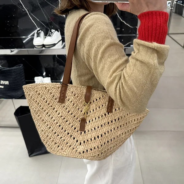 サンローラン パニエトートバッグ コピー かごバッグ 751240