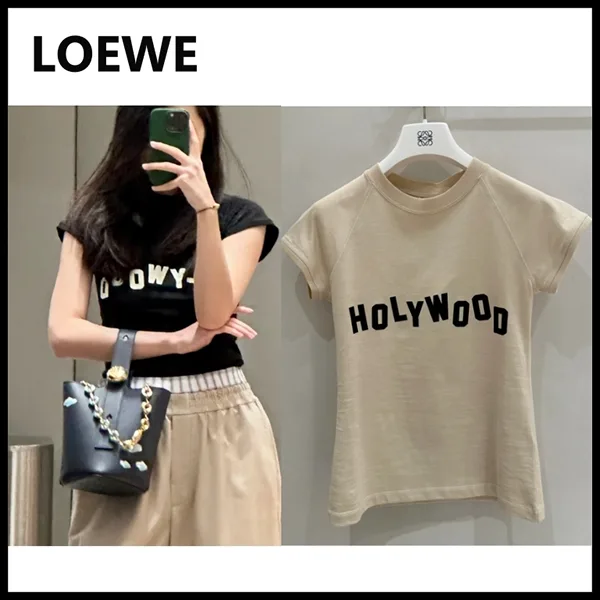 ロエベ スモールフィット Tシャツ 激安 コットン&レーヨンS359Y22X73