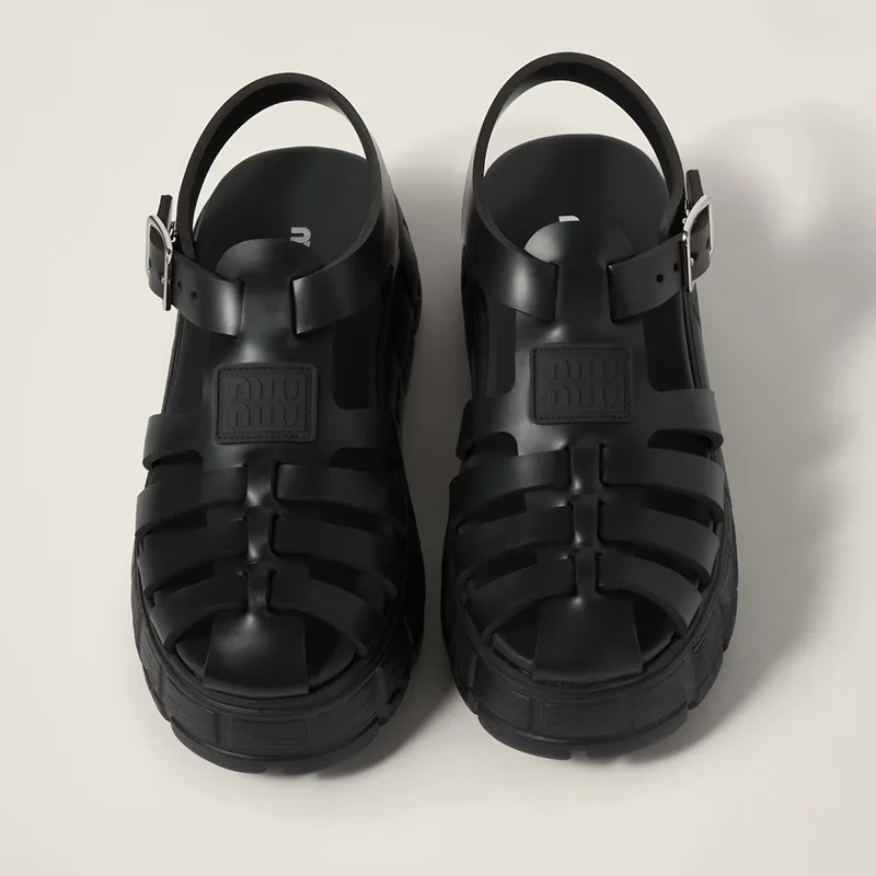 新作限定♪ミュウミュウ EVA プラットフォーム ケージサンダル n級品 3色 5X140E_3LKK_F0002F050