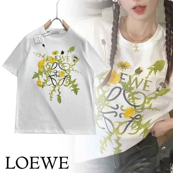 目玉商品！ロエベ タンポポ ダンデライオン アナグラム アクティブ Tシャツ loe2572
