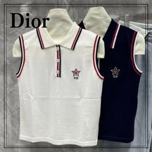 お洒落で可愛いディオール Vibe タンクトップ n級品 513T12A4200_X0878