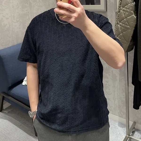 人気アイコンも注目ディオール ロゴディオール オブリーク 半袖 Tシャツ 113J692A0614