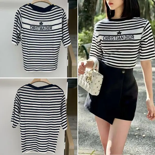 大人気!!新色ディオール n級品 ショートスリーブセーター 414S83AM729