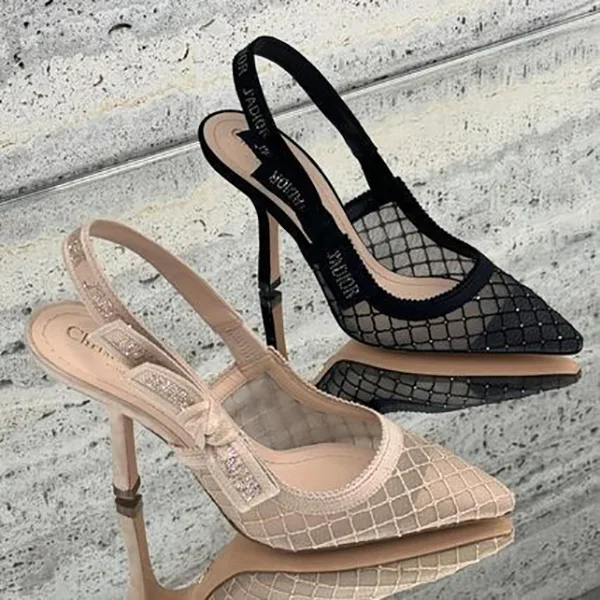 【即発】ディオール スリングバックパンプス コピー KCV039SET_S04X