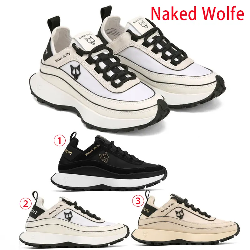 ★ネイキッドウルフ 並行輸入品★Petal 厚底スニーカー ヒール4.3cm ウルフヘッド 3色 ll250804