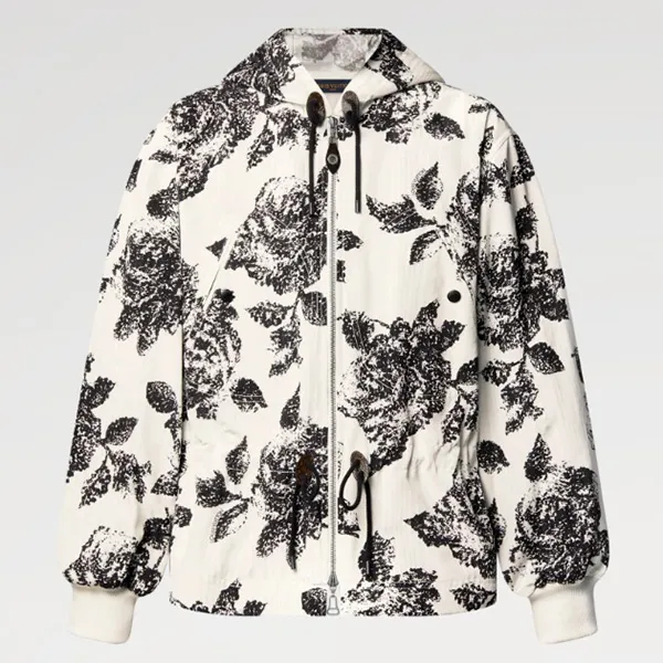 ルイヴィトン フローラルプリント フーデッドパーカ 偽物 1AHZV4