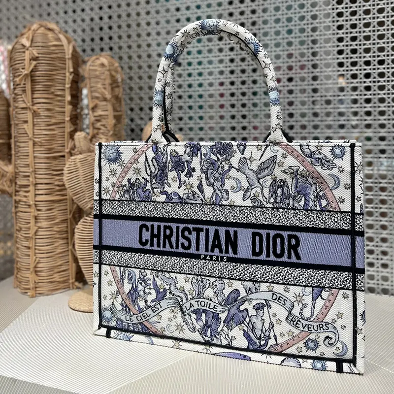 ディオール Lucky ディオール ブックトート 偽物 バッグ ミディアム da2111550