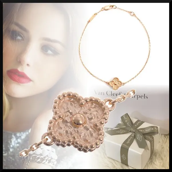 (セールで破格)ヴァンクリーフ スウィート アルハンブラ ブレスレット 18K ローズゴールド VCARO8DC00