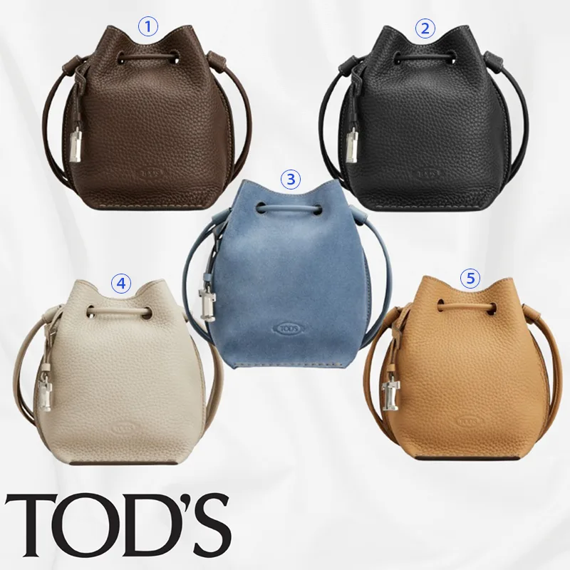 一目惚れアイテムトッズ 偽物 マイクロレザー スエード バケットバッグ 5色 tod250804
