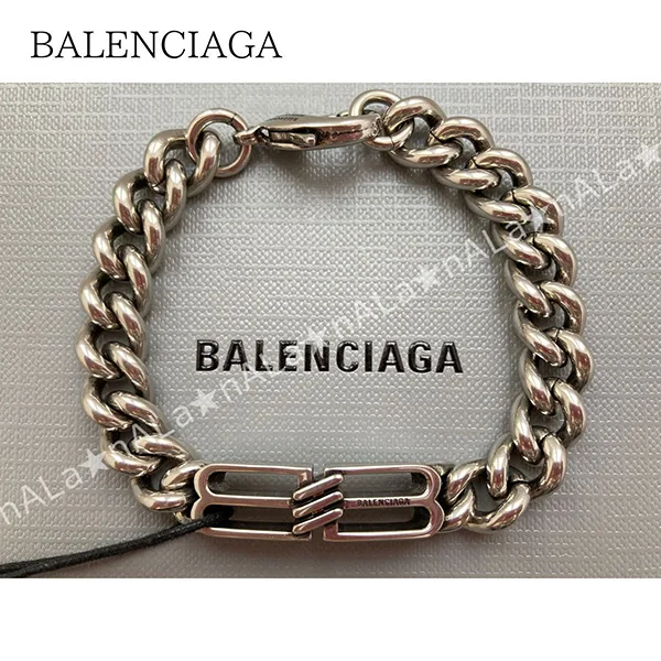 バレンシアガ Bb Icon Gourmette ブレスレット 偽物 718493T