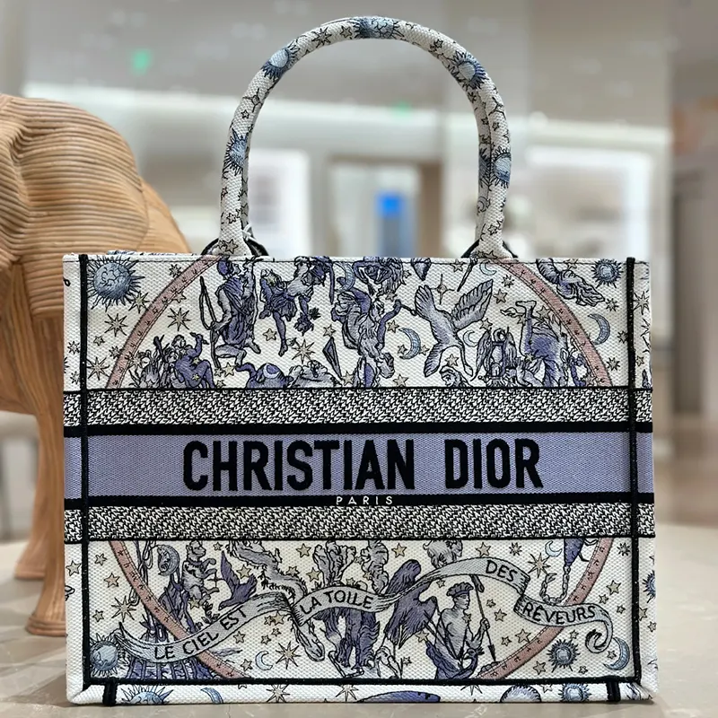 ディオール Lucky ディオール ブックトート 偽物 バッグ ミディアム da2111550