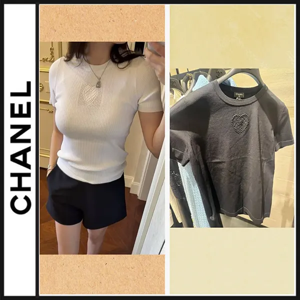 シャネル コットン Tシャツ 偽物 CCロゴ P80297-K11652-94305