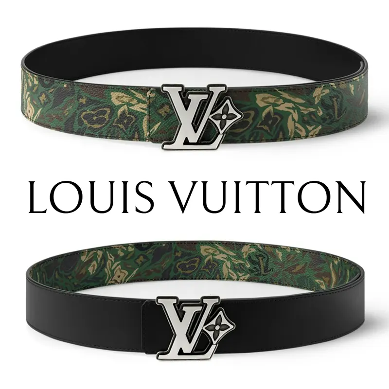 ナチュラル可愛い☆ルイヴィトン フラワー カモフラージュ 40MM ベルト レプリカ M4383T