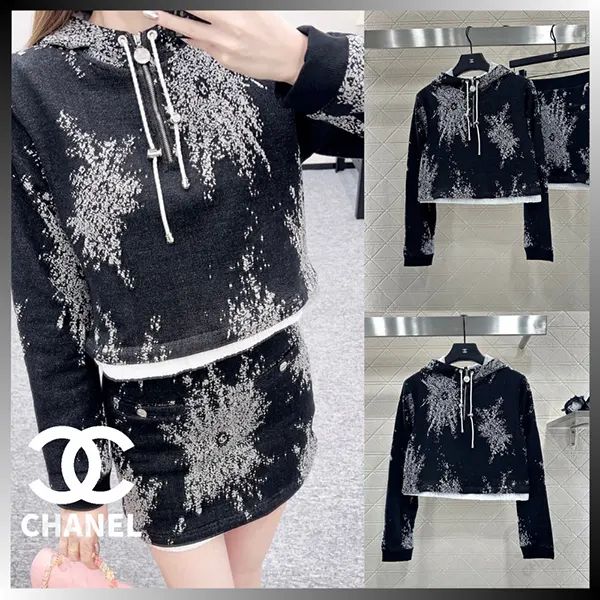 【即発】シャネル フード付き スウェットトップス P80164-K11599-U3479