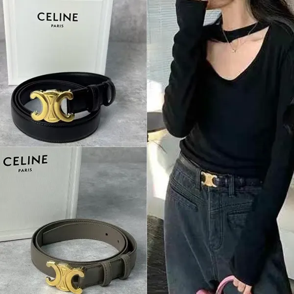 おすすめセリーヌ ミディアム トリオンフ ベルト トリヨンレザー 45AK93A01