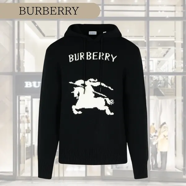 最新でオシャレバーバリー ウールブレンドフーディー 8104522 A1189