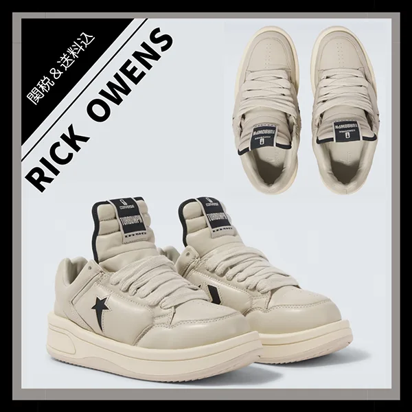 関税なしDRKSHDW by リックオウエンス 偽物 Turbowpn レザースニーカー rc25812