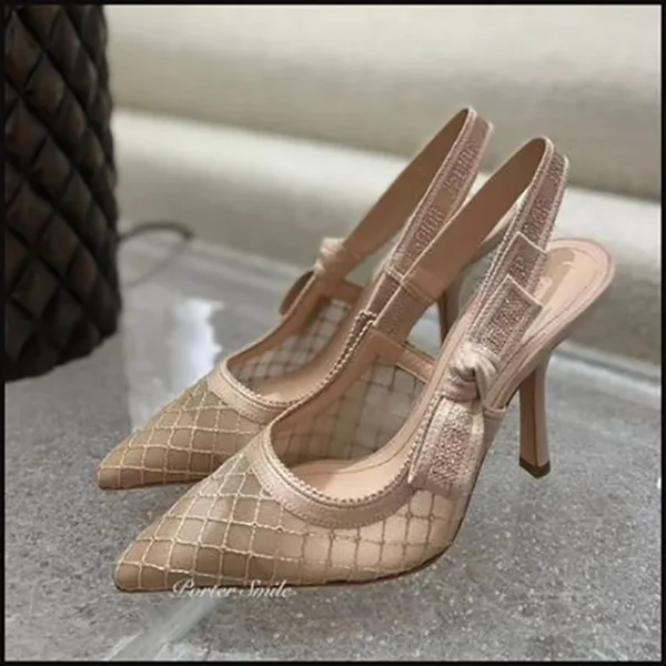 【即発】ディオール スリングバックパンプス コピー KCV039SET_S04X