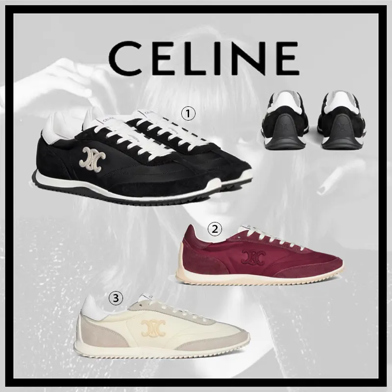 男女兼用セリーヌ レーサー ロートップスニーカー コピー 2色 sl20250815