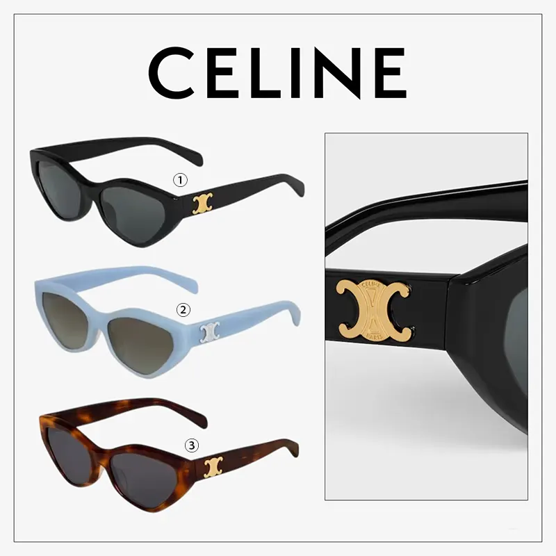 関税なしセリーヌ トリオンフ 17 サングラス コピー商品 3色 sl20250813