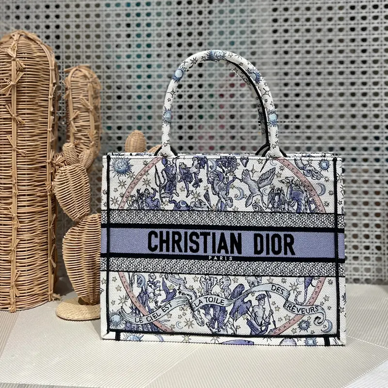 ディオール Lucky ディオール ブックトート 偽物 バッグ ミディアム da2111550