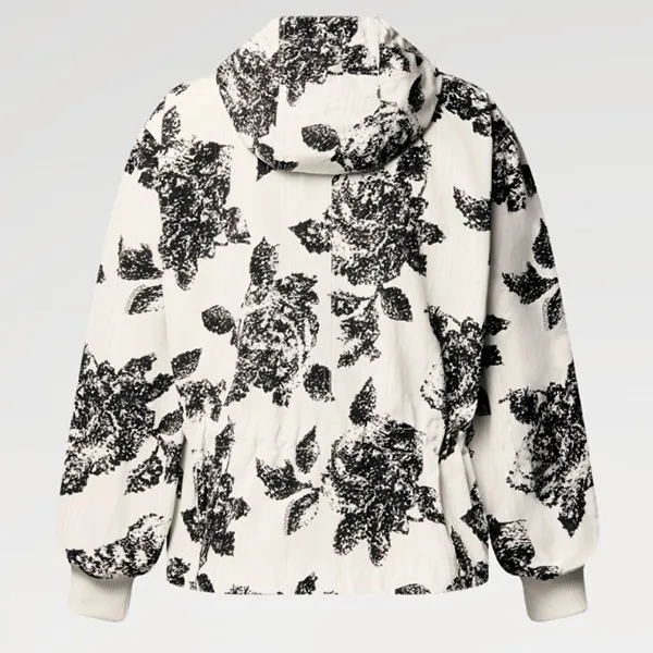 ルイヴィトン フローラルプリント フーデッドパーカ 偽物 1AHZV4