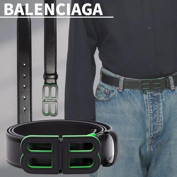 追跡付きで安心届け【バレンシアガ】BB アワーグラス ラージ レザーベルト N級品 N51060