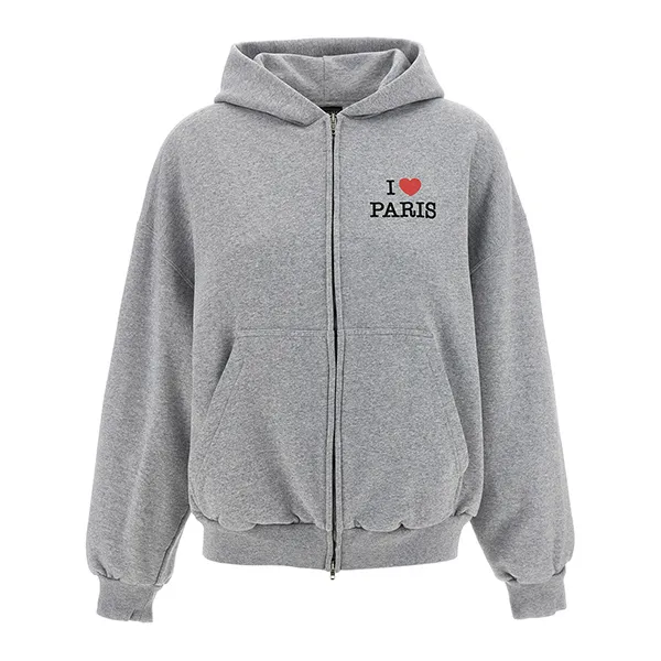 NEWカラー完売必須バレンシアガ I LOVE PARIS & バレンシアガ 偽物 アンダーアーマー ジップアップパーカー 803264TSVI51300