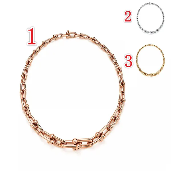 ティファニー ハードウェア グラジュエイテッド リンク ネックレス 3色 63008958