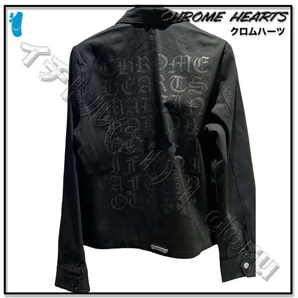 ＋クロムハーツ＋ レター デニム ジャケット JACKET DAGGER ZIP 25918