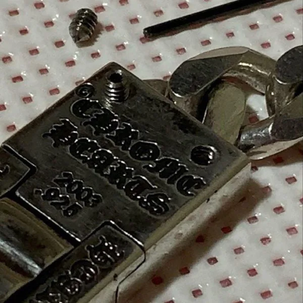 氷室京介 × クロムハーツ（ダイヤ入り）シルバーブレスレット (カスタム)ch2591024