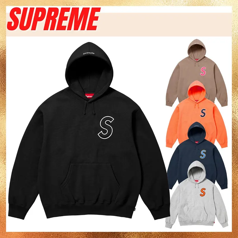 シュプリーム Sロゴ スウェット パーカー 並行輸入品 5色 sp1522445