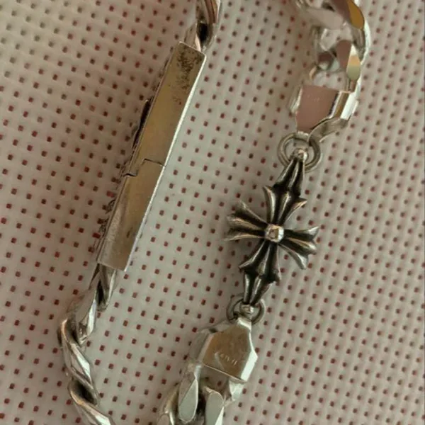 氷室京介 × クロムハーツ（ダイヤ入り）シルバーブレスレット (カスタム)ch2591024