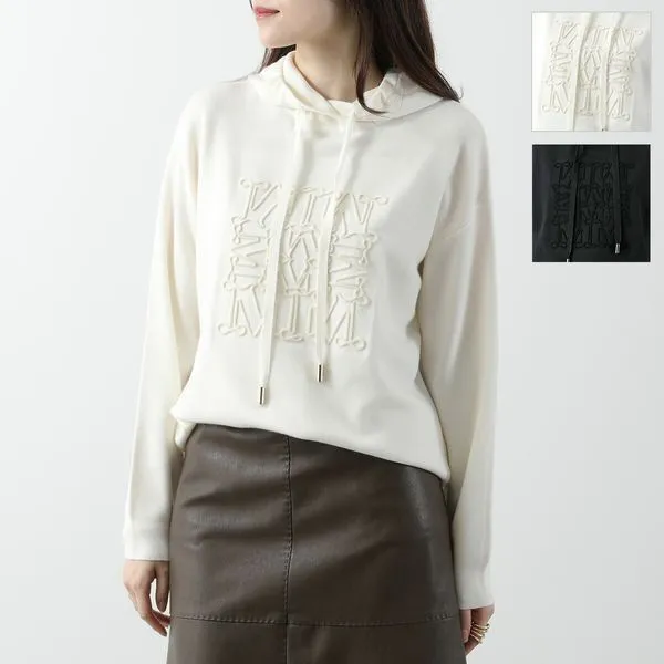 マックスマーラ ニット パーカー 偽物 PAMIR ウール フーディー c25091007