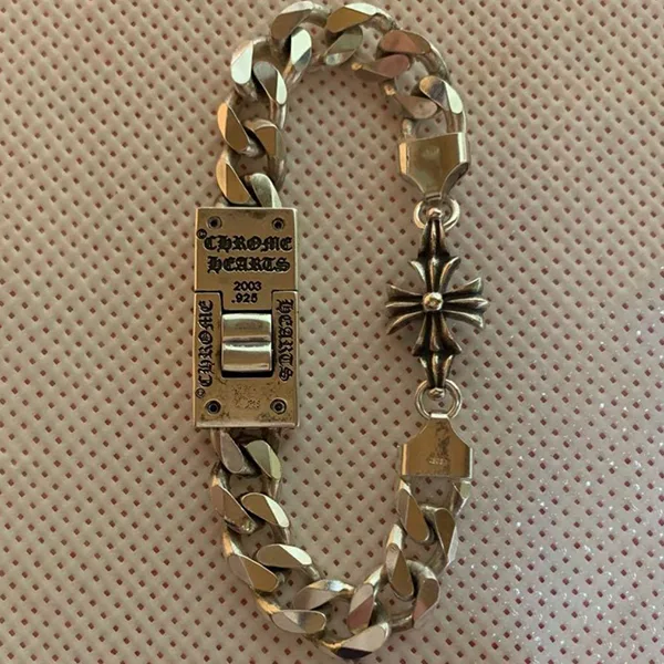 氷室京介 × クロムハーツ（ダイヤ入り）シルバーブレスレット (カスタム)ch2591024