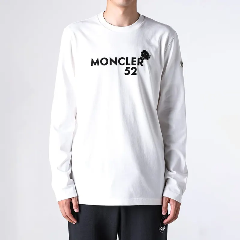 ユニークなデザインモンクレール ロゴ ロングスリーブ 长袖 Tシャツ 並行輸入品 2色 mk21135521