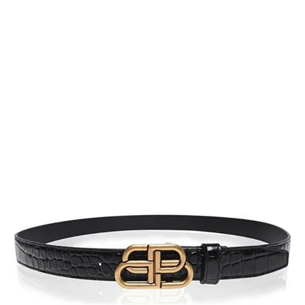 【バレンシアガ】Bb シンクロコダイルカジュアルベルト 偽物 bl25943