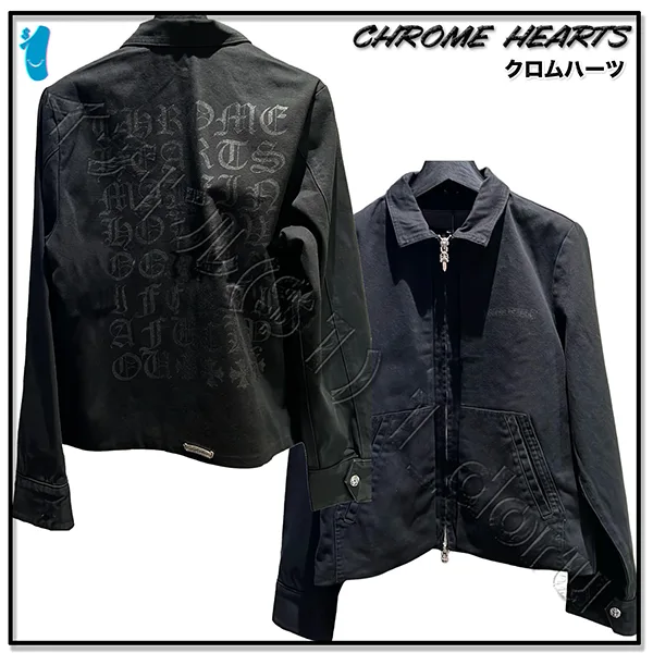 ＋クロムハーツ＋ レター デニム ジャケット JACKET DAGGER ZIP 25918