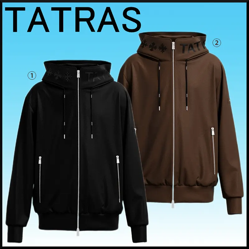 最安値挑戦タトラス 偽物 BARBIO バルビオ ジップアップフーディー★ロゴ 2色 ta1596625