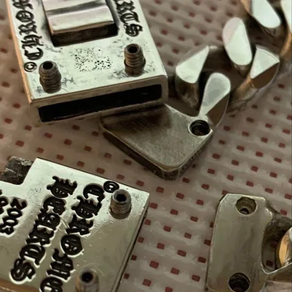 氷室京介 × クロムハーツ（ダイヤ入り）シルバーブレスレット (カスタム)ch2591024